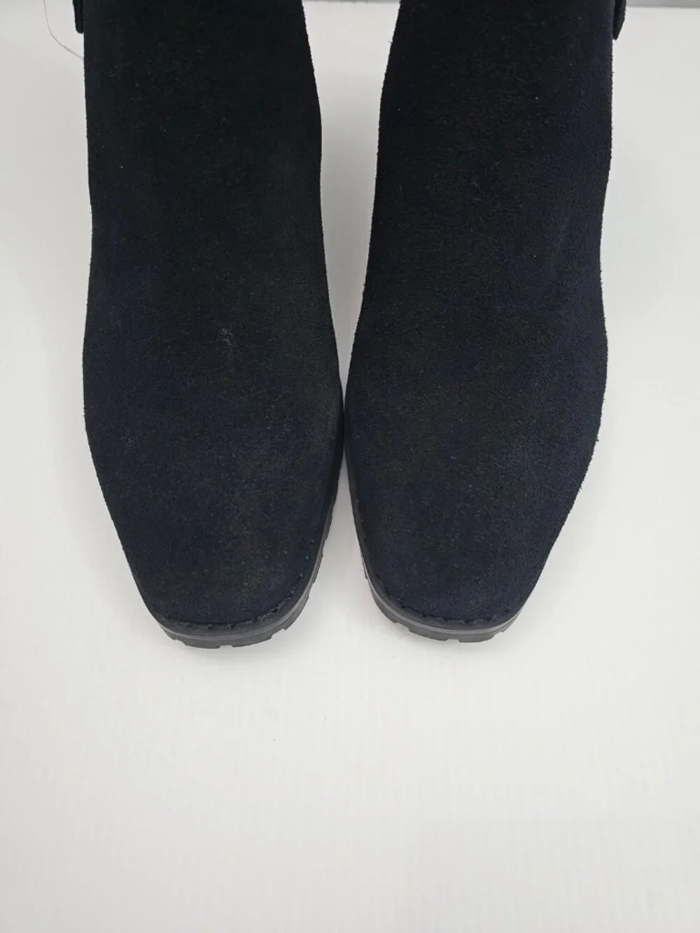 Blondo Samara Waterproof Ankle Boot Black Suede Block Heel Womens 8 NEW
